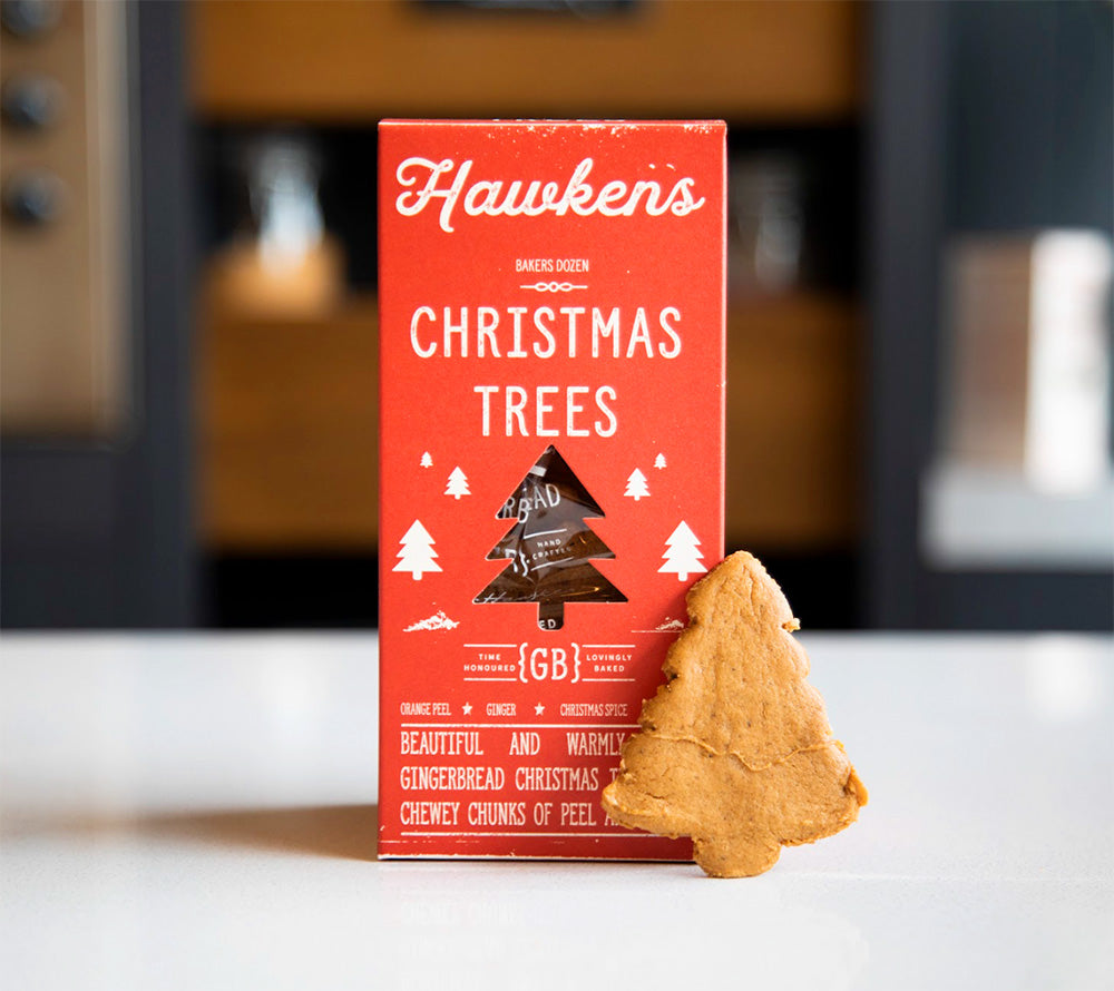 Christmas Trees von Hawkens Gingerbread kaufen | Traditionelles Ingwergebäck mit dem perfekten Biss | Ideal zu Kaffee oder Tee