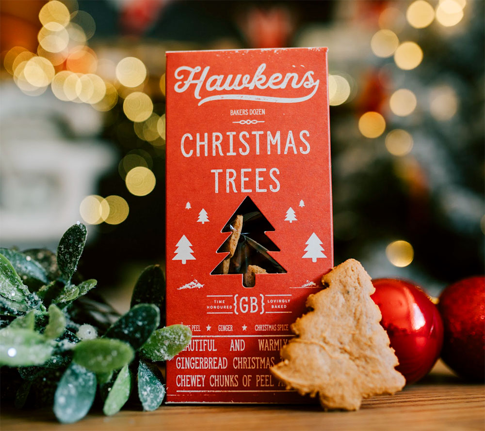 Christmas Trees von Hawkens Gingerbread kaufen | Traditionelles Ingwergebäck mit dem perfekten Biss | Ideal zu Kaffee oder Tee
