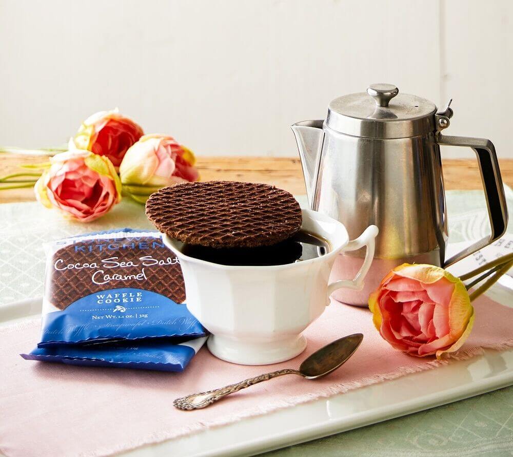 Cocoa Sea Salt Caramel Waffle Cookie von Stonewall Kitchen kaufen | Karamell-Kakao-Creme mit einer Prise Meersalz | Ideal zu Kaffee oder Tee