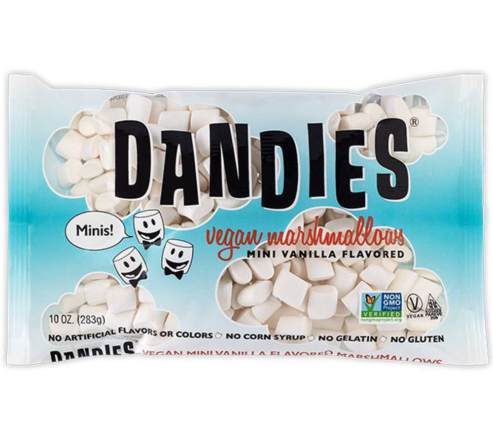 Dandies Marshmallows - Mini Vanilla (vegan) kaufen | Bestseller | Vegane Mini Vanille Marshmallows | Ideal zum Backen, Naschen, für Heißen Kakao