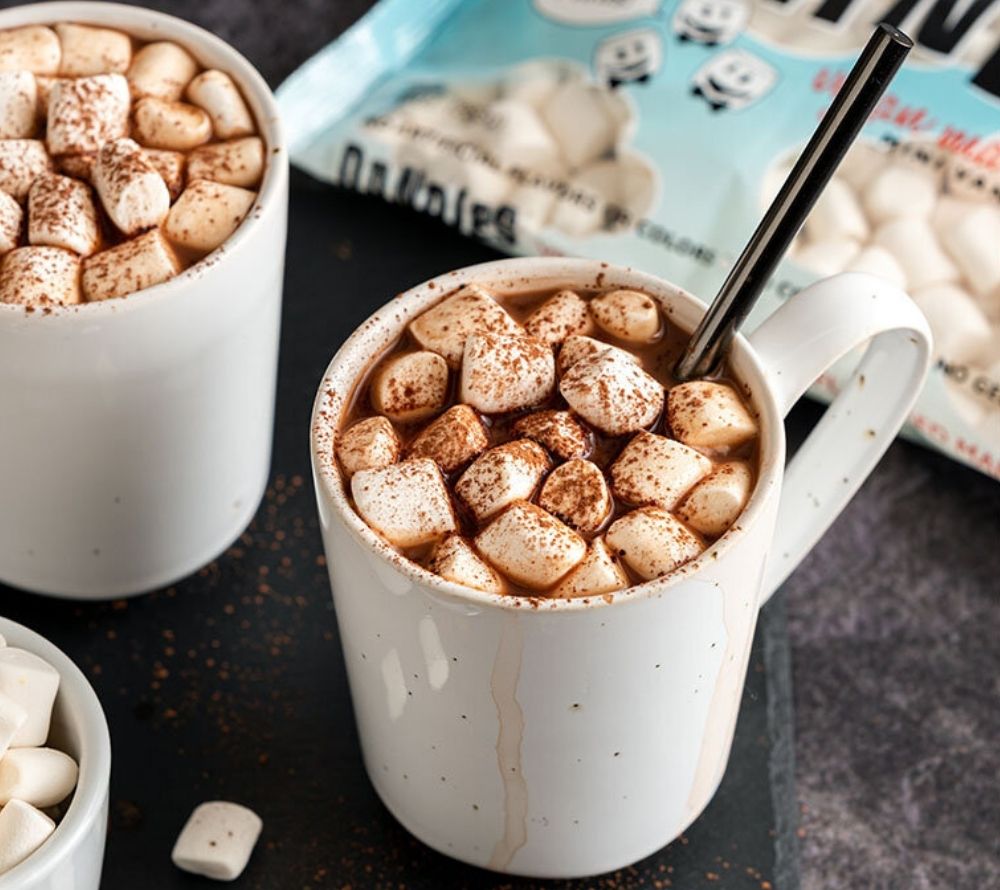 Dandies Marshmallows - Mini Vanilla (vegan) kaufen | Bestseller | Vegane Mini Vanille Marshmallows | Ideal zum Backen, Naschen, für Heißen Kakao