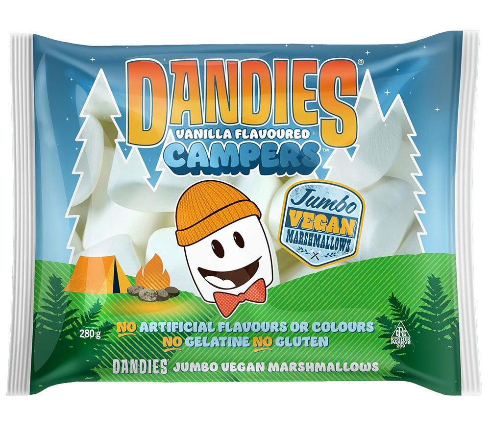 Dandies Vegane Marshmallows kaufen | Rein pflanzlich, ohne künstliche Aromen | Ideal für S'mores und Lagerfeuer