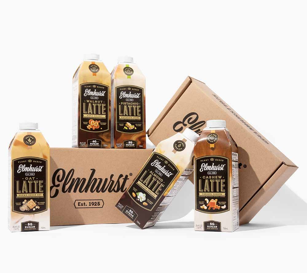 Toasted Vanilla Almond Latte von Elmhurst | Mandelmilch mit Madagaskar-Vanille und Cold Brew | köstliche Kombination | perfekt für ein luxuriöses Kaffeeerlebnis