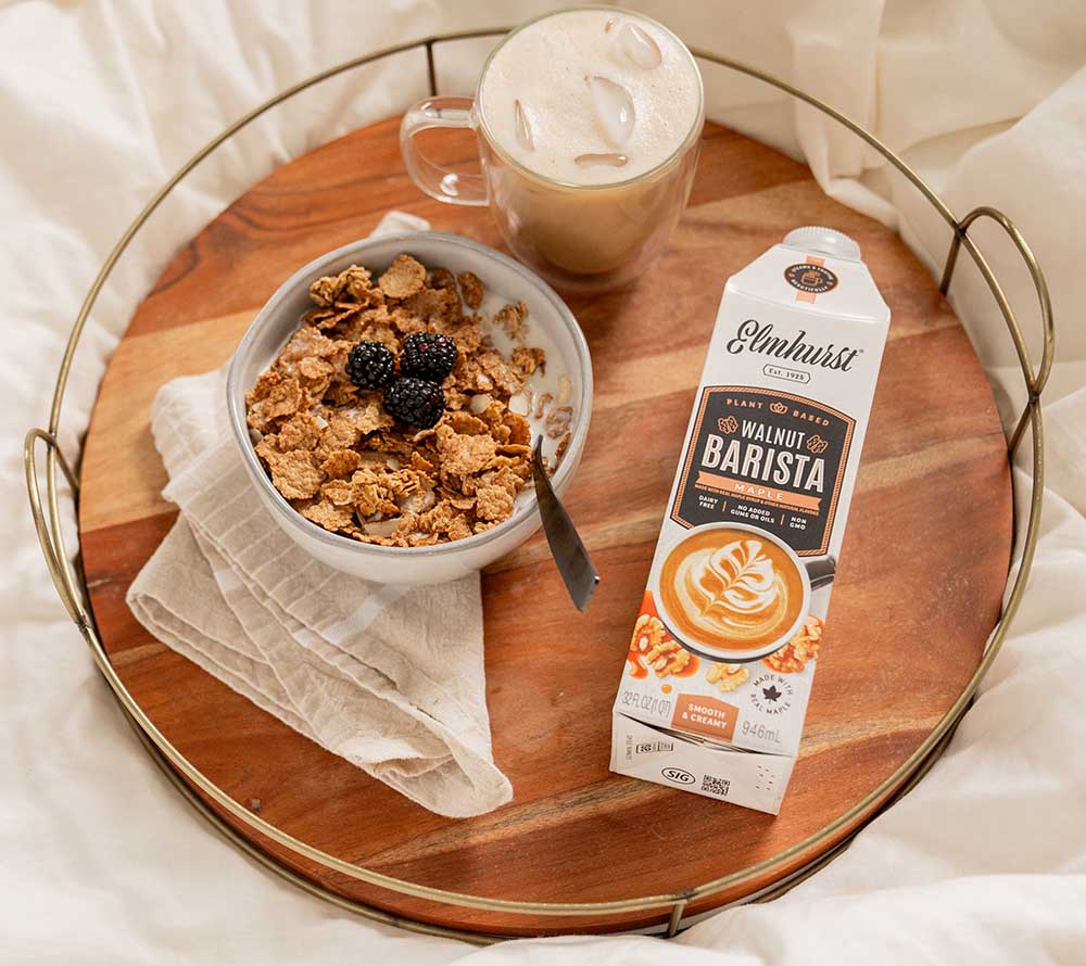 Maple Walnut Barista Edition von Elmhurst | Walnussdrink mit Ahornsirup | pflanzliche Milchalternative | Ohne Zusatzstoffe | Jetzt probieren