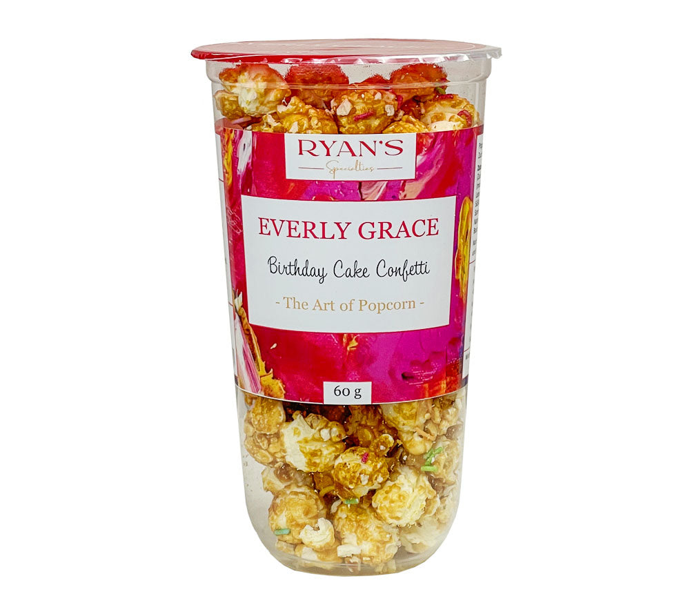 Everly Grace Popcorn Birthday Cake Confetti ✚ aus natürlichen Zutaten ✚ ohne künstliche Aromen ✚ Große Auswahl ✚ Made in Augsburg