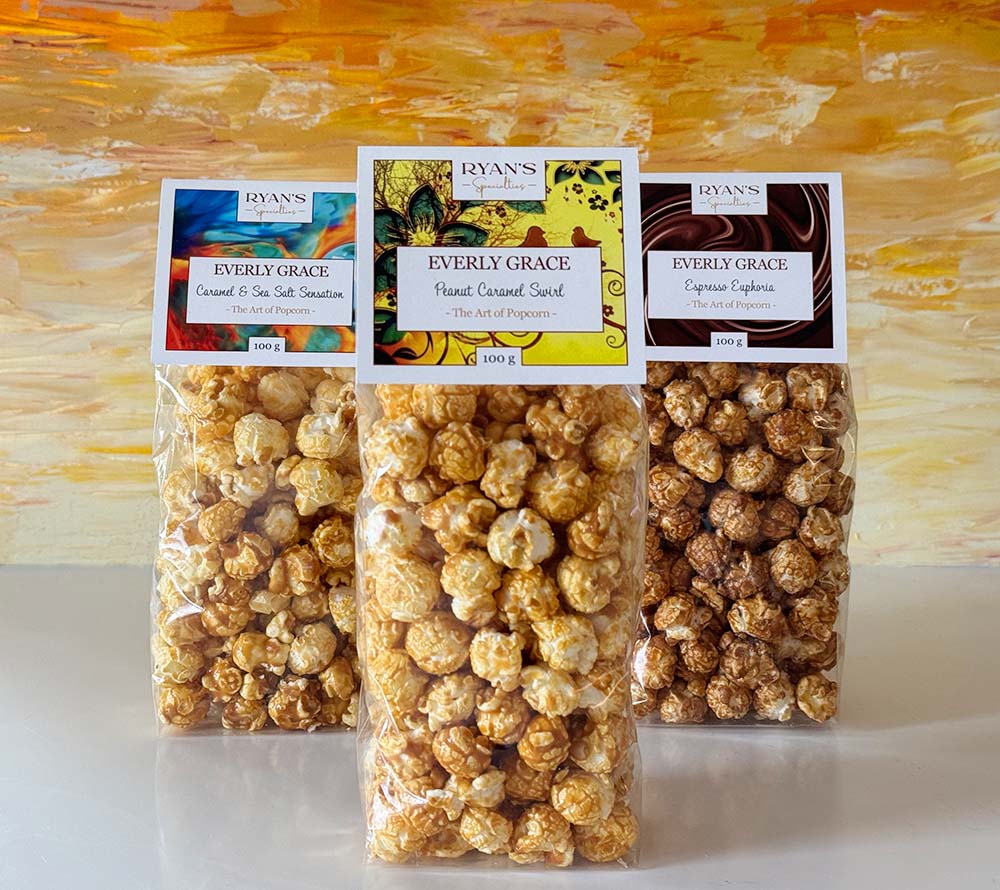 Everly Grace Popcorn Peanut Caramel Swirl kaufen | Karamell und Erdnussbutter für unwiderstehlichen Genuss | Ideal für Naschkatzen