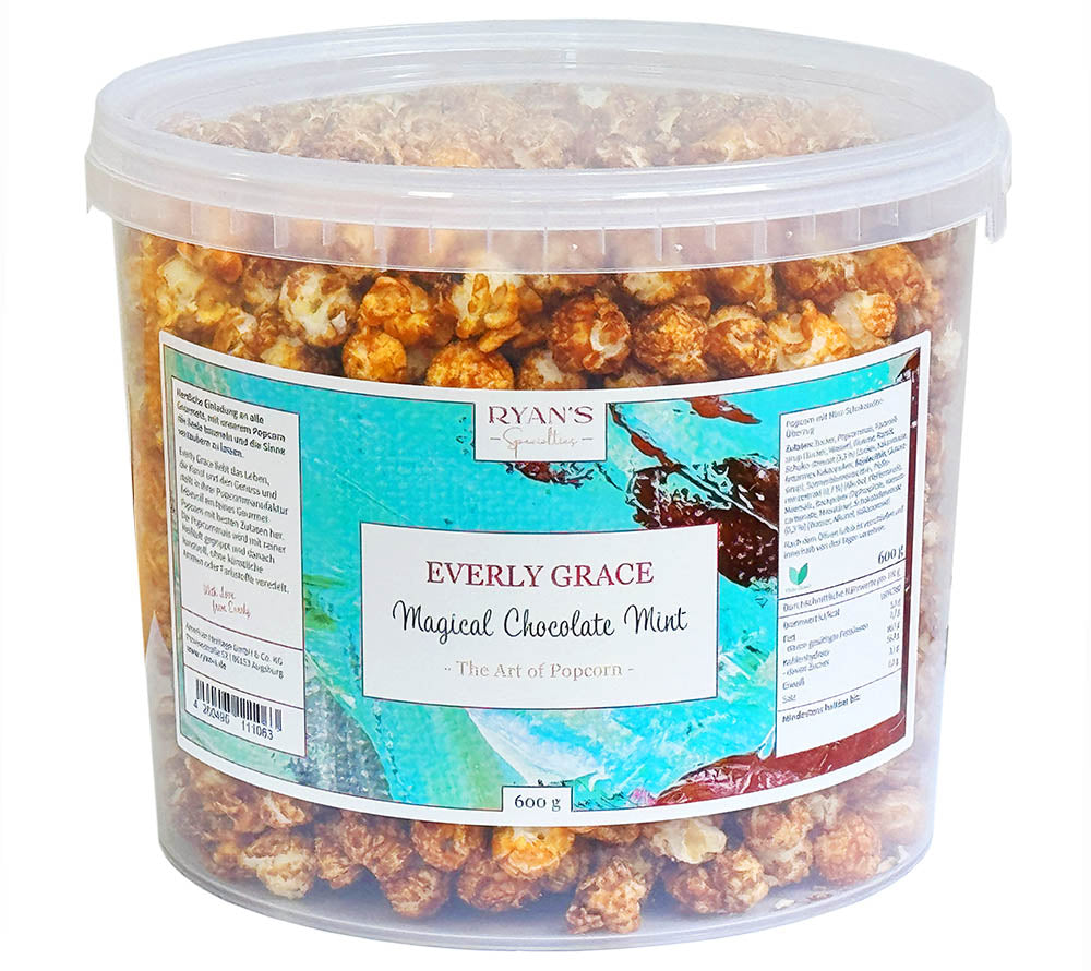 Popcorn Magical Chocolate Mint von Everly Grace kaufen | zauberhaftes Popcorn mit feiner Schokolade und zarter Minze | perfekt als Snack