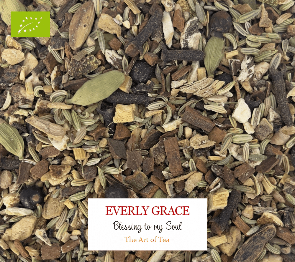 Blessing to My Soul Tea von Everly Grace | Ein Tee, der Körper und Geist umarmt | fein abgestimmte, ayurvedische Mischung | ideal für ruhige Momente