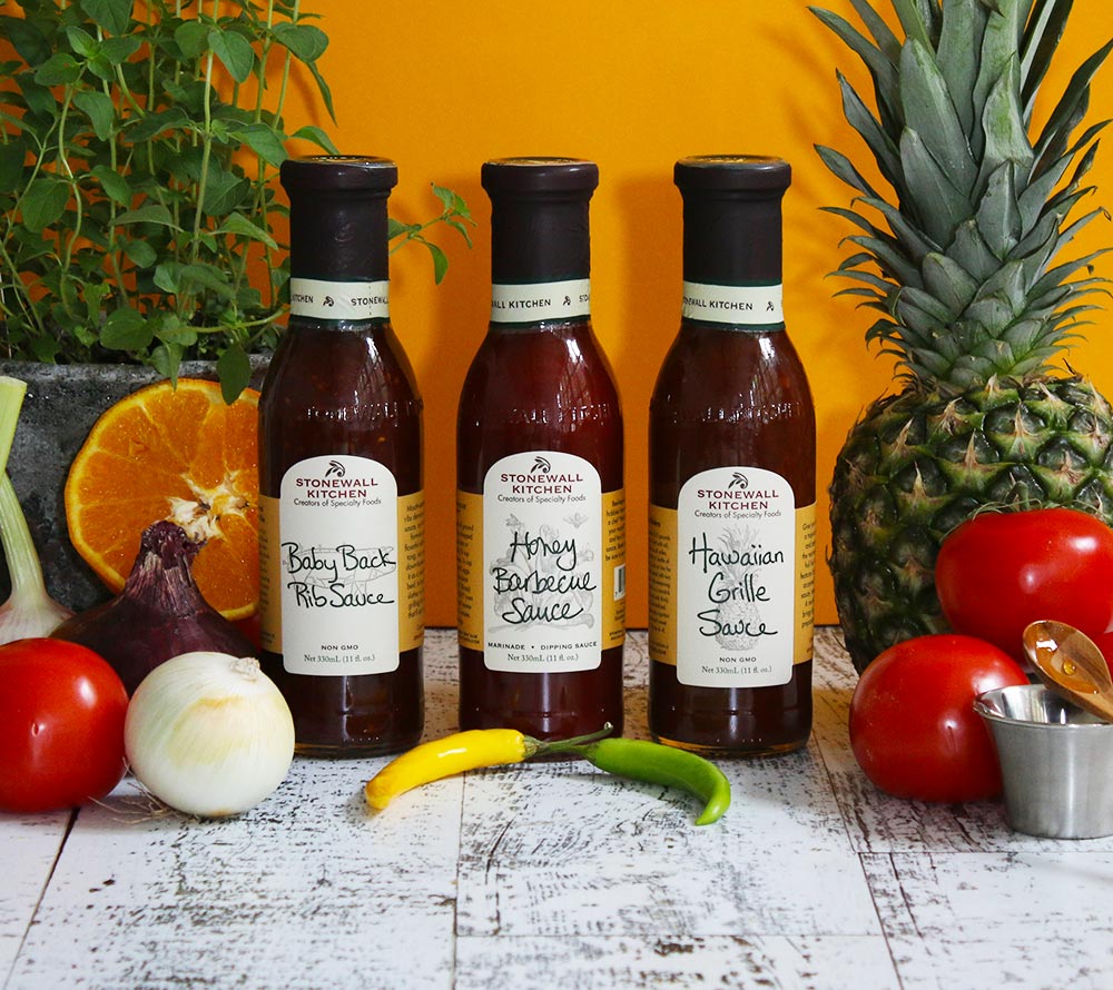 Stonewall Kitchen Grilling & Barbecue Collection kaufen | Hawaiian Grille Sauce Honey Barbecue Sauce und Baby Back Rib Sauce | Ideal als Geschenk
