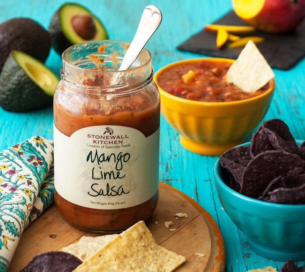 Mango Lime Salsa von Stonewall Kitchen kaufen | Fruchtig-scharfe Mix mit frischer Mango | Perfekt für Chips, Geflügel oder Fischgerichte