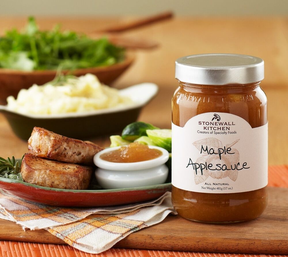 Maple Applesauce von Stonewall Kitchen kaufen | Einzigartige Apfelsauce mit Ahornsirup | Perfekt für herzhafte Gerichte, als Topping für Pancakes