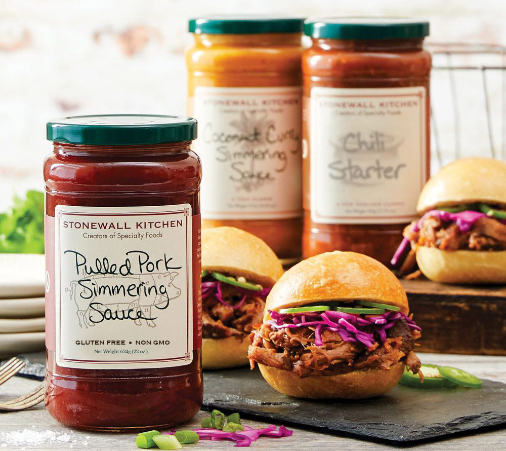 Pulled Pork Simmering Sauce von Stonewall Kitchen kaufen | fruchtig mit Tomate | Perfekt für Pulled Pork Sandwiches