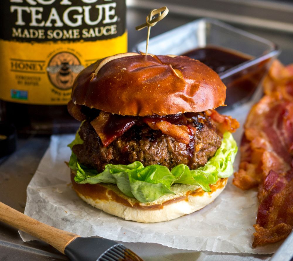 Honey Sweet BBQ-Sauce von Rufus Teague kaufen | Mild-rauchige Barbecuesauce mit Honig | Perfekt zu Burger, Sandwiches oder zu Fleisch