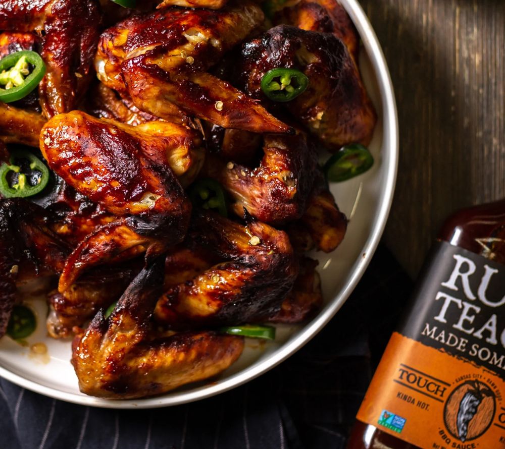 Touch O Heat BBQ-Sauce von Rufus Teague kaufen | rauchig-süße Barbecuesauce mit Chili | Perfekt zu Burger, Sandwiches oder zu Fleisch