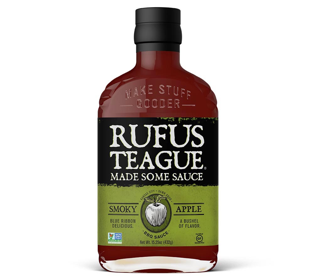 Smoky Apple BBQ-Sauce von Rufus Teague kaufen | rauchige Barbecuesauce mit süß-säuerlichen Äpfel | Perfekt zu Burger, Sandwiches oder zu Fleisch