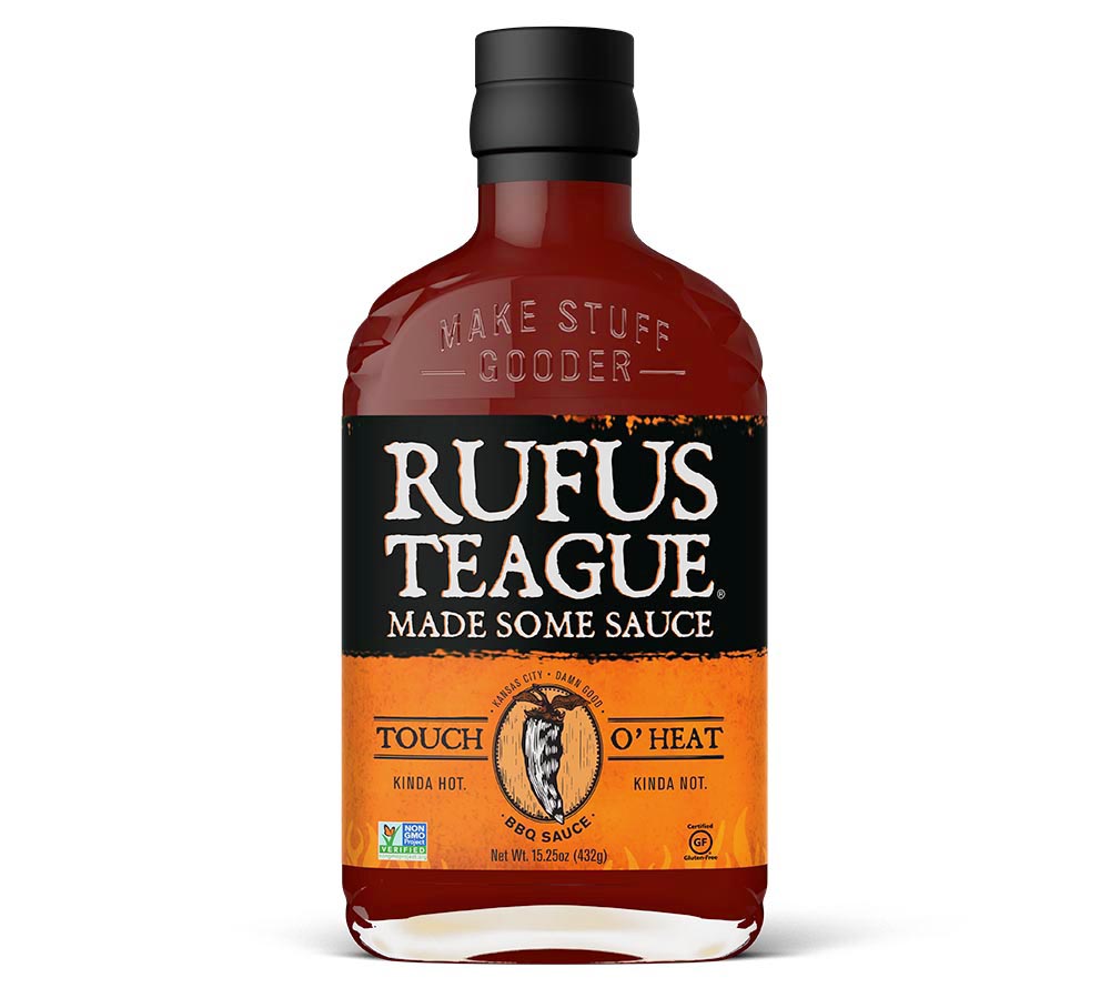 Touch O Heat BBQ-Sauce von Rufus Teague kaufen | rauchig-süße Barbecuesauce mit Chili | Perfekt zu Burger, Sandwiches oder zu Fleisch