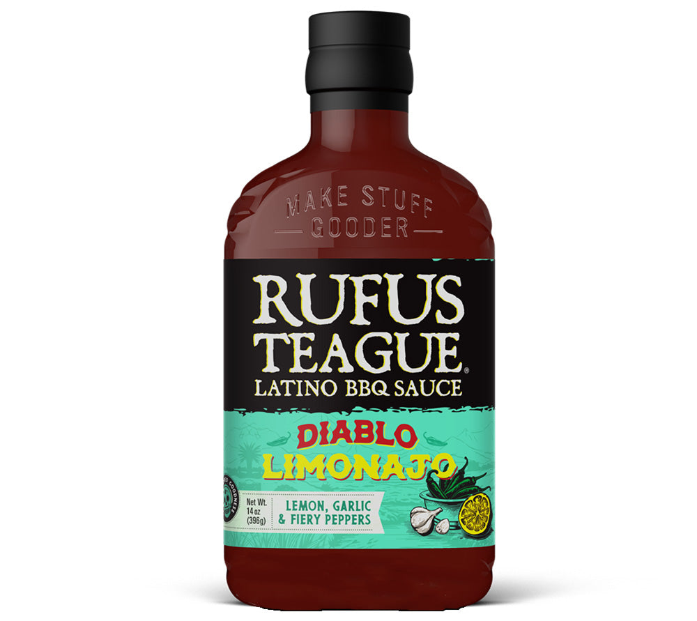 Diablo Limonajo BBQ-Sauce von Rufus Teague kaufen | lateinamerikanischer, karibischer Genuss | Zu gegrilltem Fleisch, Tacos, Nachos, Gemüse