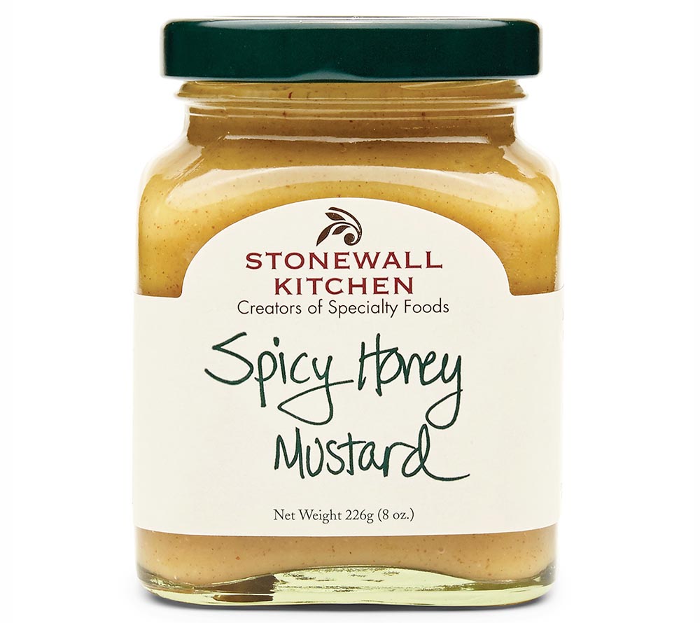 Spicy Honey Mustard von Stonewall Kitchen kaufen | süß-scharfer Senf mit Honig | Ideal zu Chicken Wings, Pommes und als Brezel-Dip