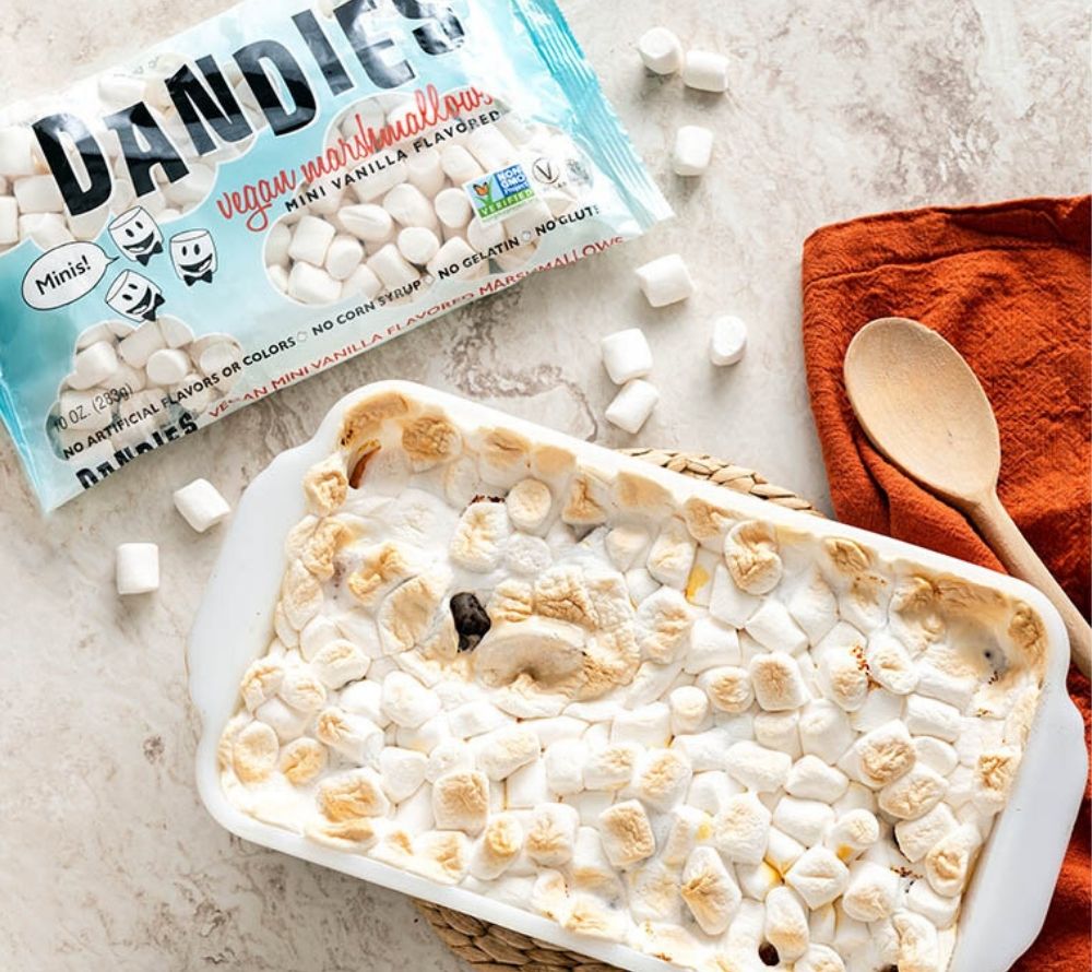 Dandies Marshmallows - Mini Vanilla (vegan) kaufen | Bestseller | Vegane Mini Vanille Marshmallows | Ideal zum Backen, Naschen, für Heißen Kakao