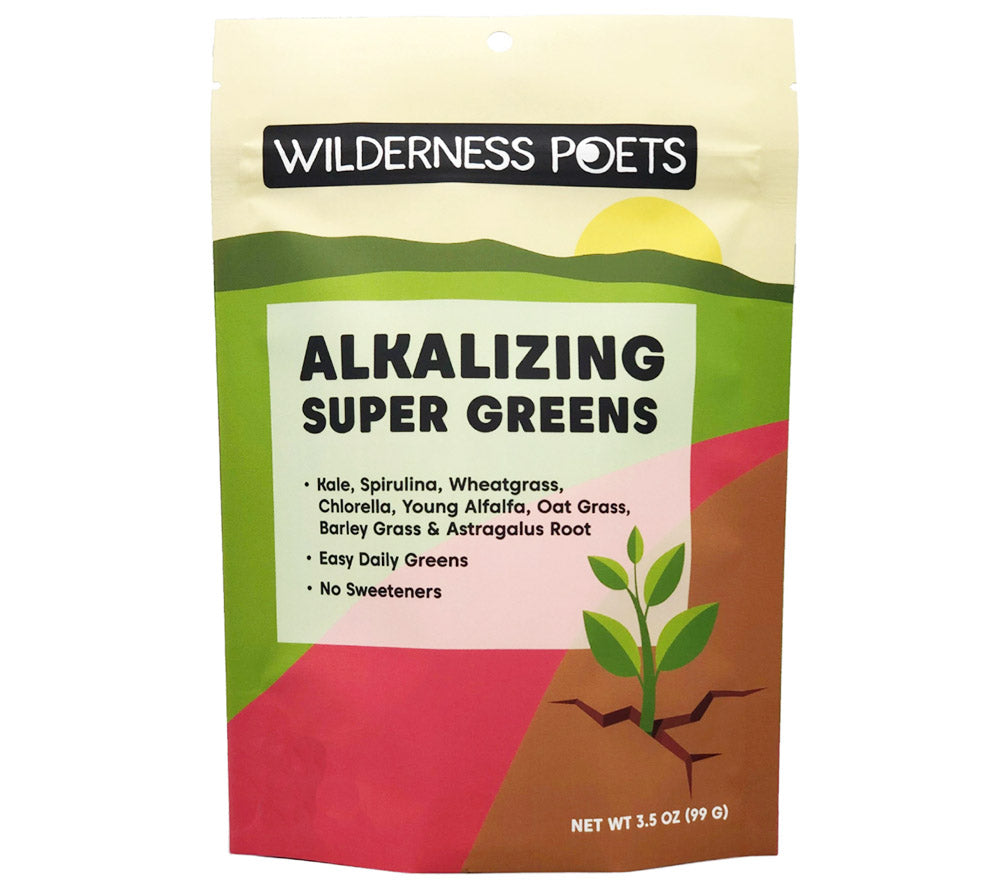 Super Green Juice Powder von Wilderness Poets kaufen | nährstoffreich mit Weizengras, Spirulina und Chlorella | Perfekte Ergänzung für Smoothies