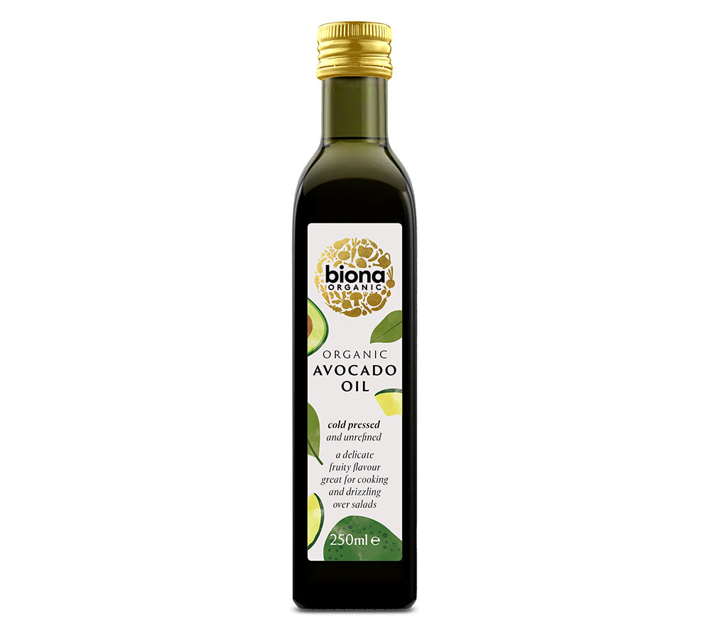 Cold Pressed Avocado Oil von Biona kaufen | kaltgepresstes Bio-Öl | Reich an Nährstoffen, Vitaminen, ungesättigten Fettsäuren | Ideal für Salate