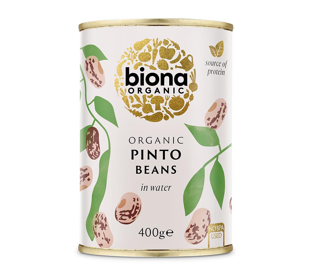Pinto Beans von Biona kaufen | vielseitige und nährstoffreiche Bio-Wachtelbohnen | Perfekt für Curry, Eintöpfe, vegane Gerichte