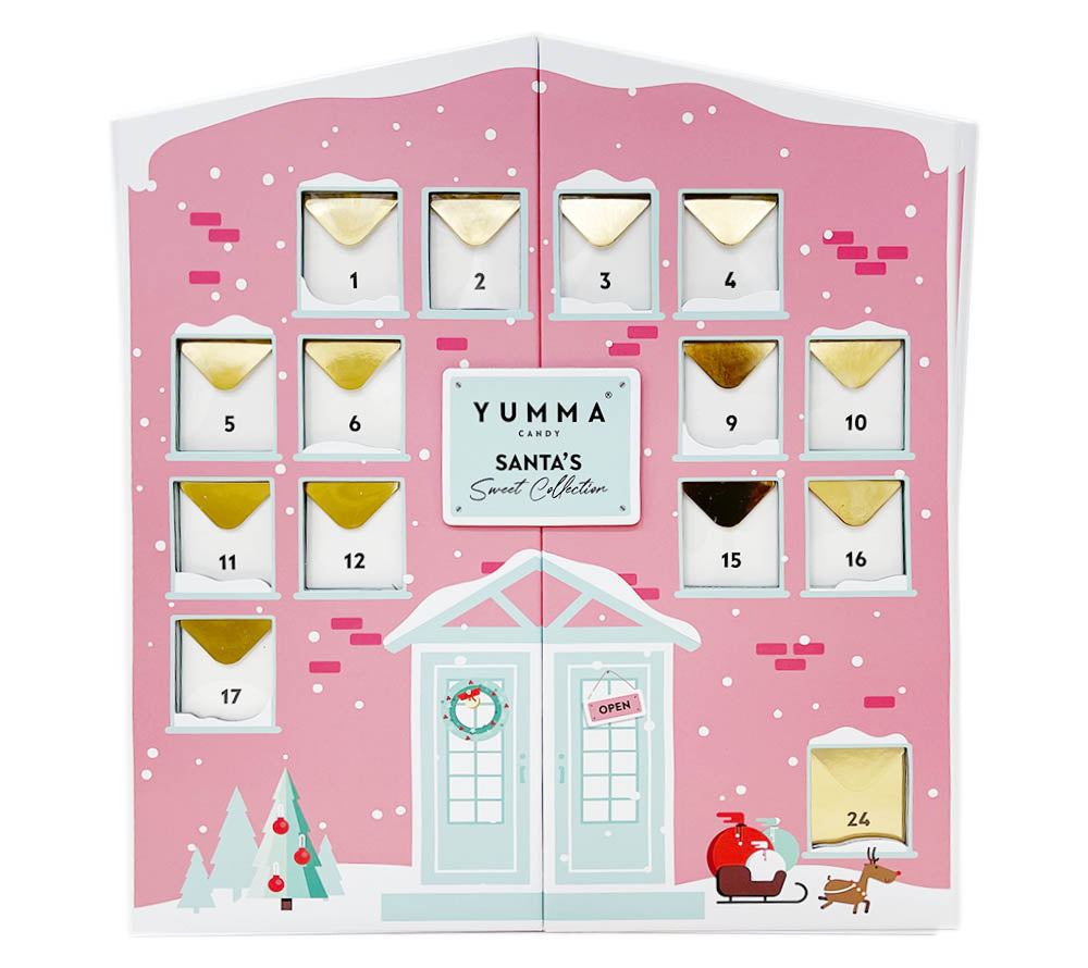 Yumma Adventskalender kaufen | 24 Türchen voller Gourmet-Süßigkeiten für die Vorfreude auf Weihnachten | Ideal als Geschenk für Naschkatzen