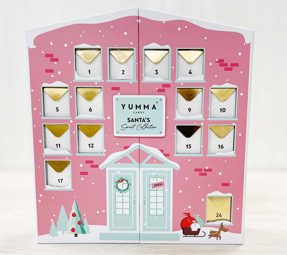 Yumma Adventskalender kaufen | 24 Türchen voller Gourmet-Süßigkeiten für die Vorfreude auf Weihnachten | Ideal als Geschenk für Naschkatzen