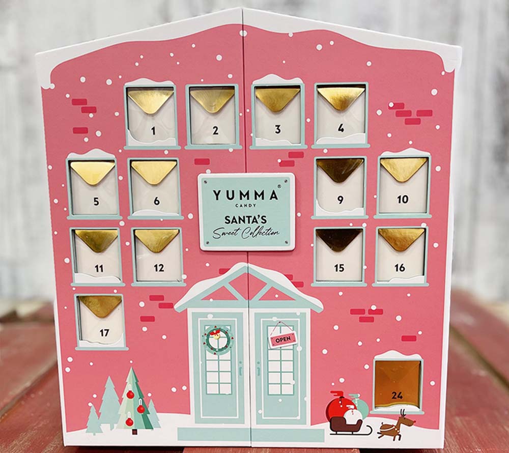 Yumma Adventskalender kaufen | 24 Türchen voller Gourmet-Süßigkeiten für die Vorfreude auf Weihnachten | Ideal als Geschenk für Naschkatzen