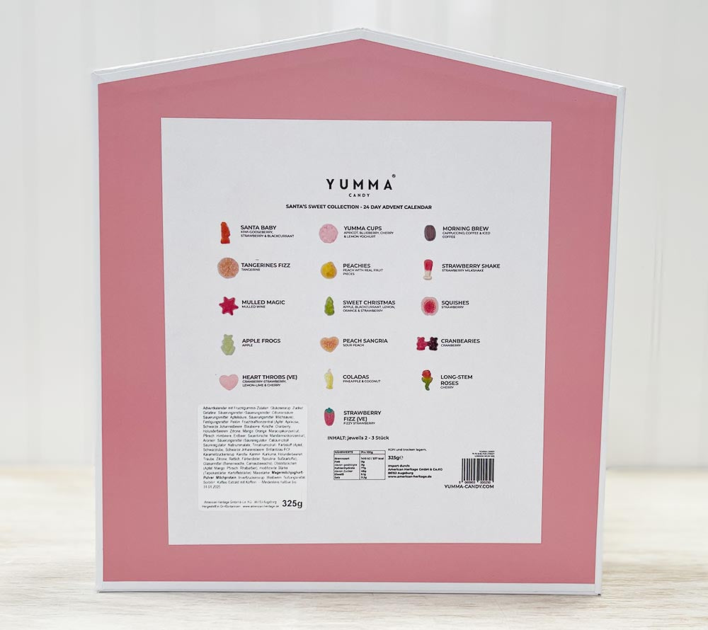 Yumma Adventskalender kaufen | 24 Türchen voller Gourmet-Süßigkeiten für die Vorfreude auf Weihnachten | Ideal als Geschenk für Naschkatzen