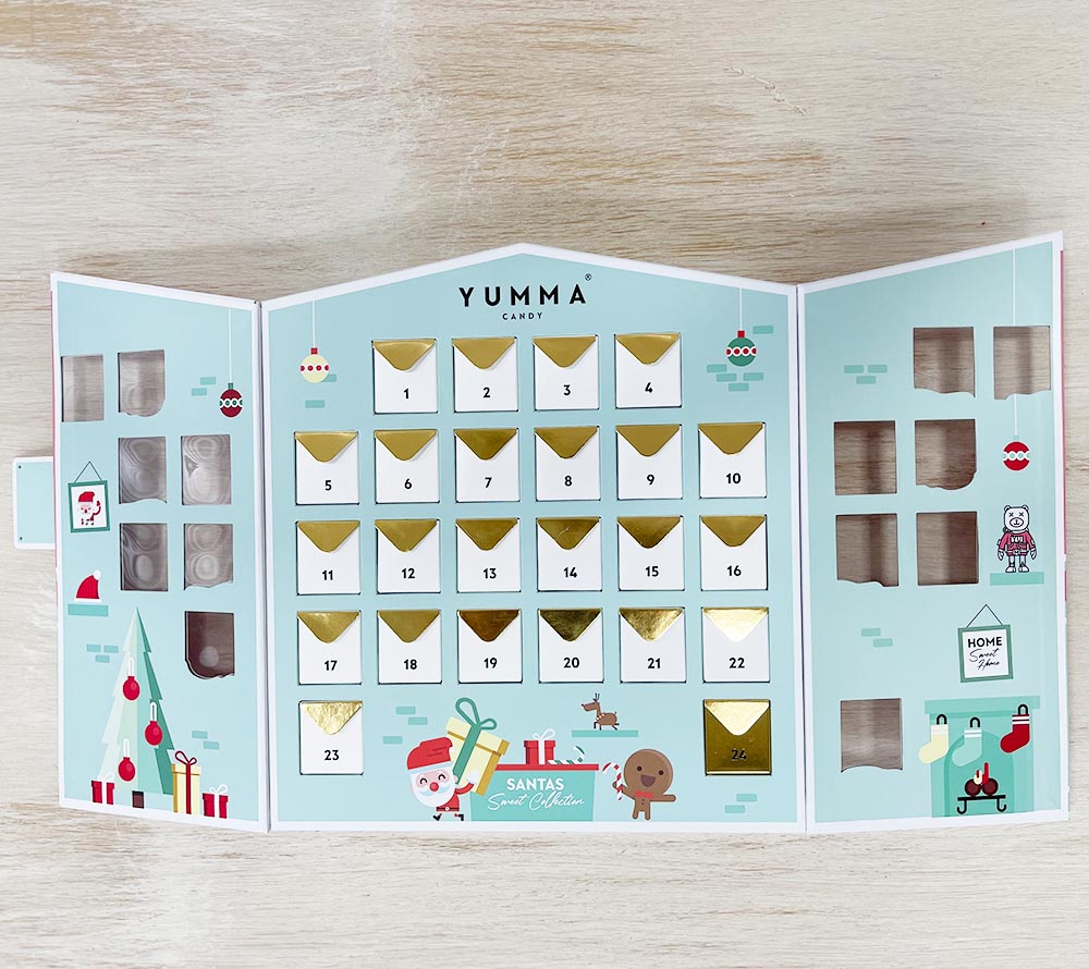 Yumma Adventskalender kaufen | 24 Türchen voller Gourmet-Süßigkeiten für die Vorfreude auf Weihnachten | Ideal als Geschenk für Naschkatzen
