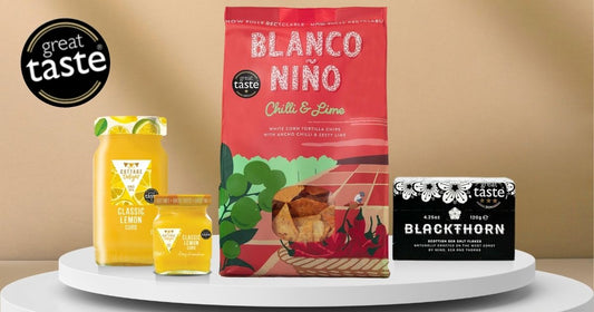 Auswahl preisgekrönter Feinkostprodukte mit Great Taste Awards