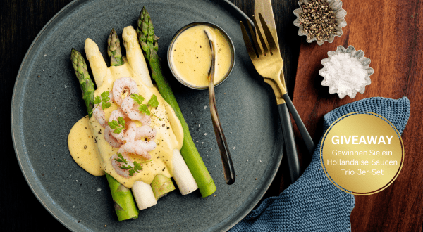 Es ist wieder Spargelzeit und wir lüften das Geheimnis einer guten Hollandaise-Sauce