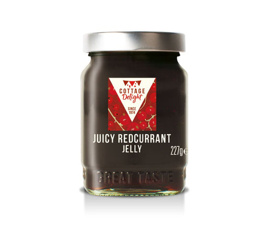 Rubinrotes Gelee mit feiner Säure | klassisch britisch, handgemacht | fruchtig-säuerlicher Geschmack roter Johannisbeeren | samtige Konsistenz | Jetzt probieren!