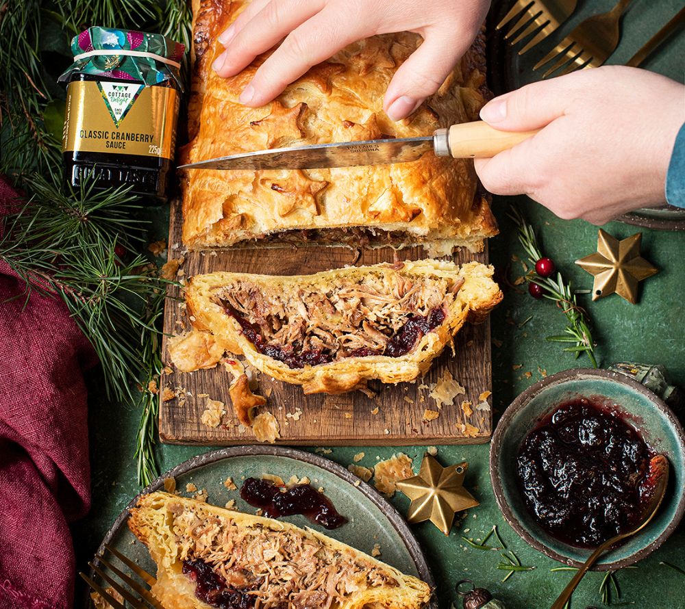 Klassische Cranberry Sauce | Ohne künstliche Zusatzstoffe | Glutenfrei, für Vegetarier & Veganer | Ideal zu Truthahn, Wild, Käseplatten oder Sandwiches | Jetzt kaufen!