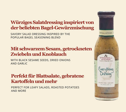Everything Dressing von Stonewall Kitchen kaufen | Kombination aus Öl, Apfelessig und Sesamsamen | Perfekt für jeden Salat und Kartoffeln