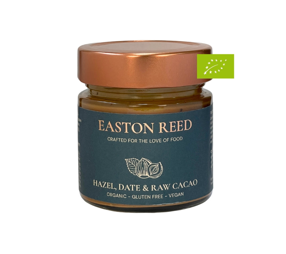 Everly Grace Hazel, Date & Raw Cacao online bei Ryan's Specialties kaufen – cremiger Genuss aus Haselnüssen, Datteln & rohen Kakaonibs, perfekt als Snack oder Geschenk.