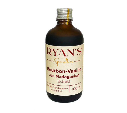 Madagascar Bourbon Vanille-Extrakt von Ryan's Specialties kaufen | 100% natürlich, ohne Alkohol, bio, vegan | Zum Backen, Kochen, Müsli, Joghurt | EU-weiter Versand