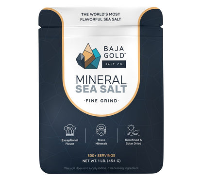 Baja Gold Mineral Sea Salt – Reines Meersalz aus dem Sea of Cortez | Natürlich angereichert mit wertvollen Mineralien | Europaweiter Versand | Jetzt probieren!