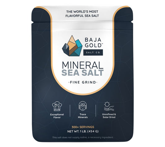 Baja Gold Mineral Sea Salt – Reines Meersalz aus dem Sea of Cortez | Natürlich angereichert mit wertvollen Mineralien | Europaweiter Versand | Jetzt probieren!