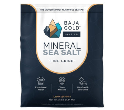 Baja Gold Mineral Sea Salt Fine Grind - Mineralisches Meersalz
