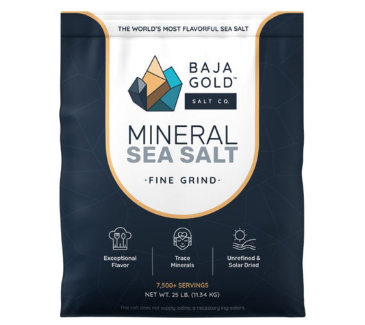 Baja Gold Mineral Sea Salt – Reines Meersalz aus dem Sea of Cortez | Natürlich angereichert mit wertvollen Mineralien | Europaweiter Versand | Jetzt probieren!