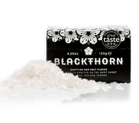 Blackthorn Sea Salt Flakes kaufen | Handgeschöpftes Meersalz aus Schottland | nachhaltig, naturbelassen | perfekt als Finishing-Salz für echte Feinschmecker