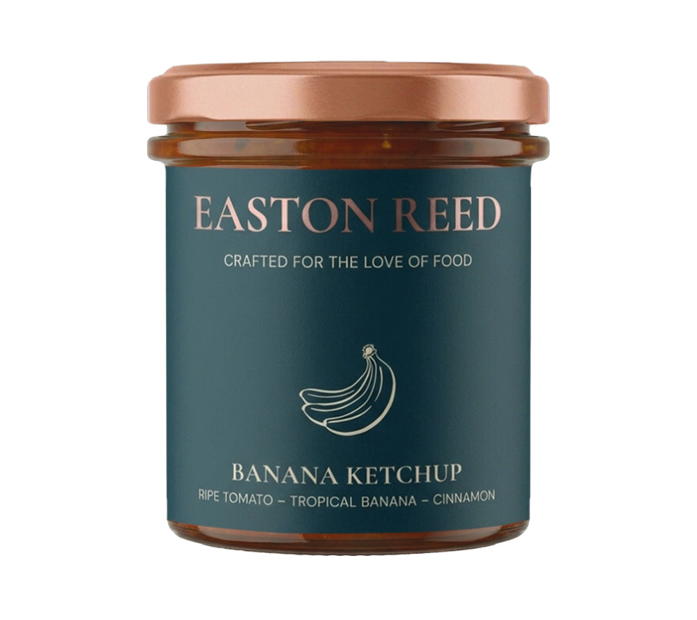 Easton Reed Banana Ketchup – fruchtig-exotischer Ketchup mit Banane, Mango & Curry für Burger, Pommes & kreative Gerichte