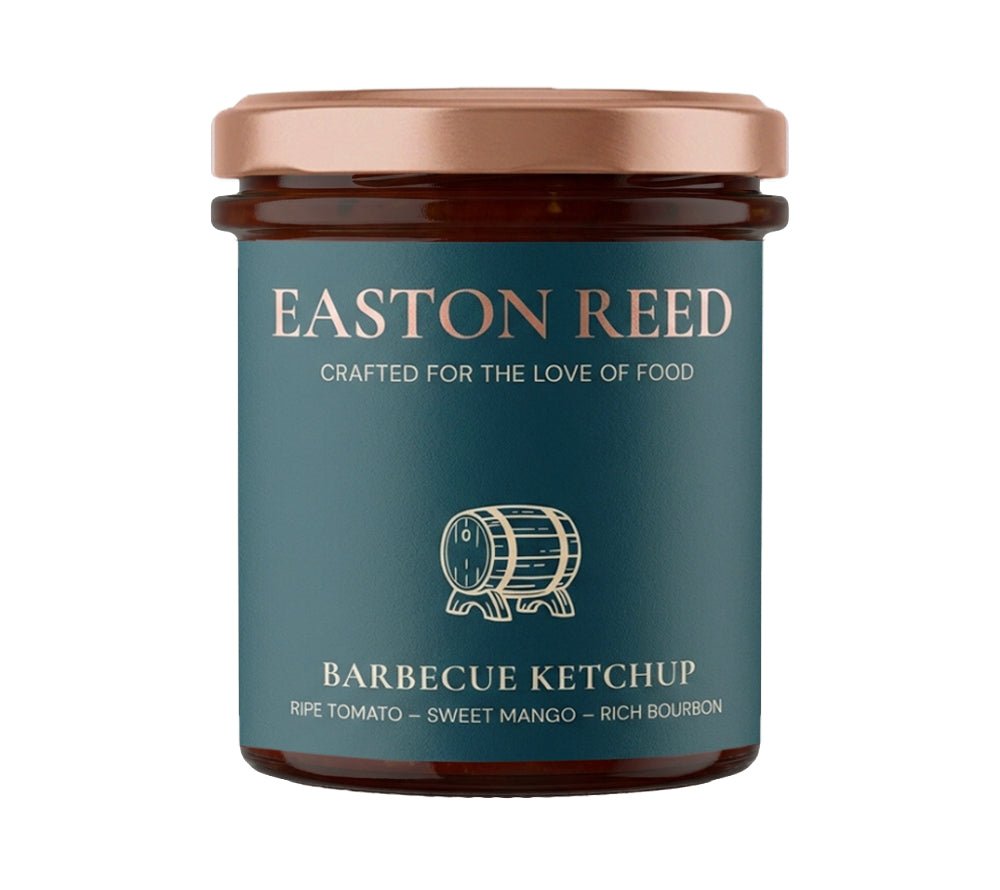 Rauchig, fruchtig, mild gewürzt: Barbecue Ketchup von Easton Reed bringt Sommer, Grillmomente und Geschmack direkt auf den Teller – perfekt für Burger, Fleisch & Gemüse.