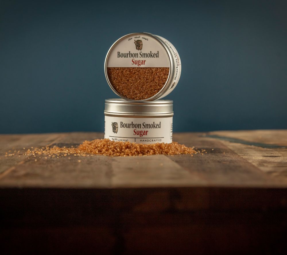 Bourbon Smoked Sugar - Zucker von Bourbon Barrel Foods kaufen | Geräucherter Zucker, Aroma von Eichenholz | Perfekt für Kuchen, Kekse, Cocktails