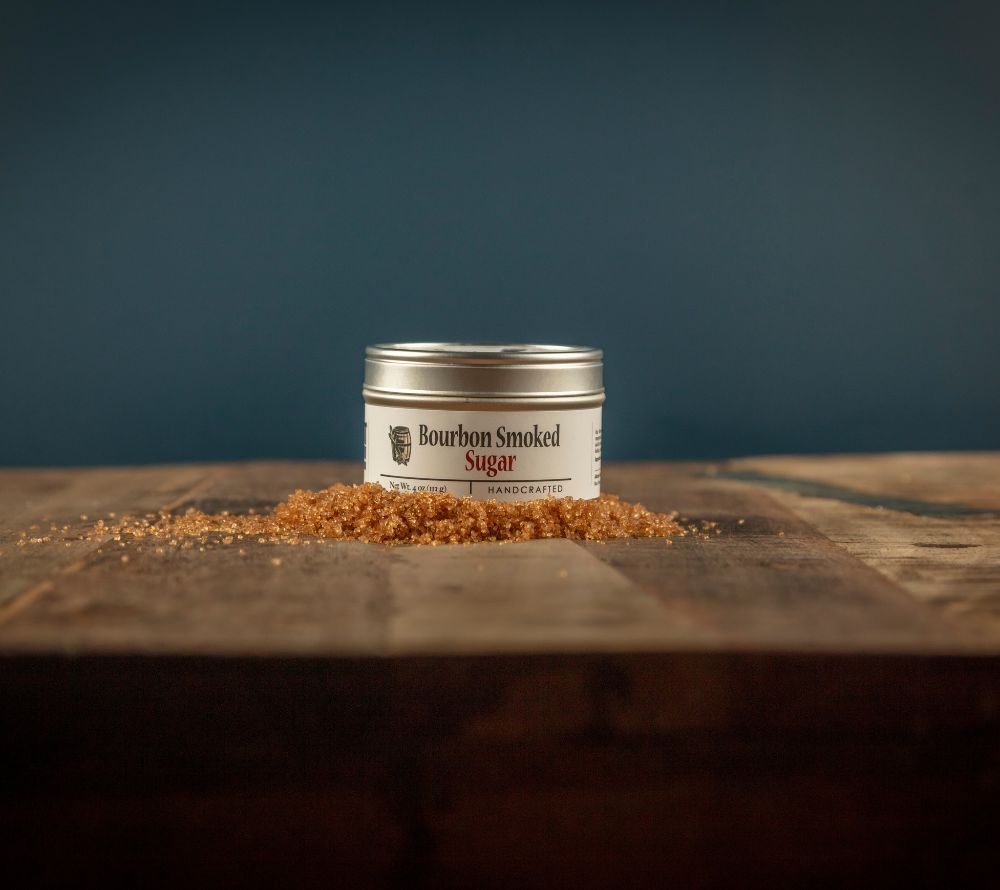 Bourbon Smoked Sugar - Zucker von Bourbon Barrel Foods kaufen | Geräucherter Zucker, Aroma von Eichenholz | Perfekt für Kuchen, Kekse, Cocktails