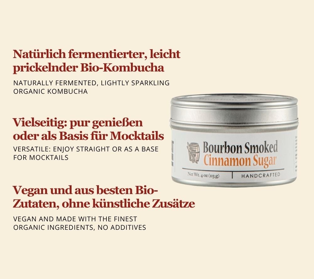 Bourbon Smoked Cinnamon Sugar online kaufen bei Ryan’s Specialties – karamelliger Zucker mit Zimt & Bourbonrauch. Für Desserts, Kaffee & Cocktails.