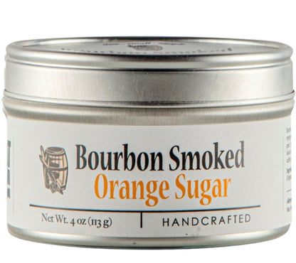 Bourbon Smoked Orange Sugar online kaufen bei Ryan’s Specialties – geräucherter Zucker mit Orangenaroma für Desserts, Kaffee & kreative Drinks.