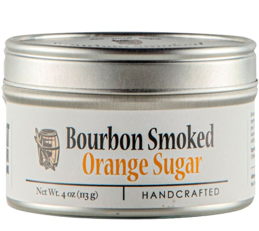 Bourbon Smoked Orange Sugar online kaufen bei Ryan’s Specialties – geräucherter Zucker mit Orangenaroma für Desserts, Kaffee & kreative Drinks.